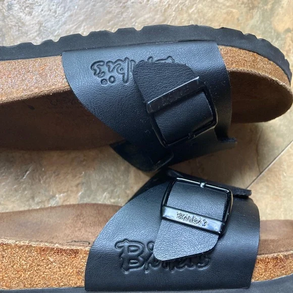Birki’ by Birkenstock catalina single-strap Black Slide Sandals - Picture 3 of 5